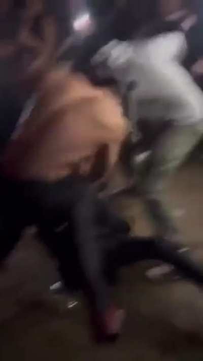 Dude threw a piss cup into a crowd.