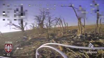 Ukranian FPV drone gets direct hit on fleeing Russian.
