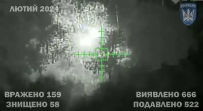 Ukrainian "Birds of Magyar" drone strikes on various Russian equipment around Krynky from February 2024 (music from source)