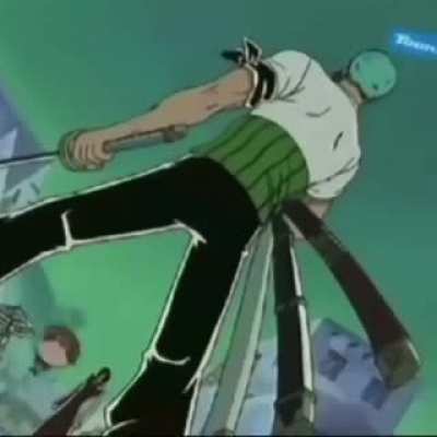 Zoro said calmly..