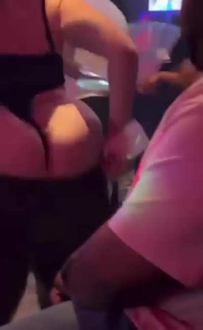 In the club