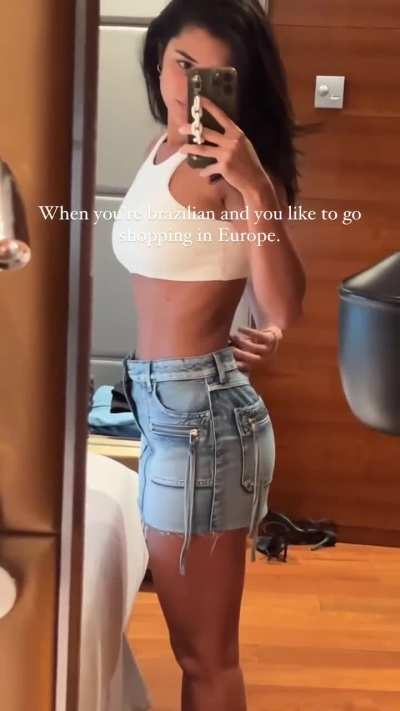 "When you're brazilian and you like to go shopping in Europe"