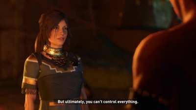 Did Lara just break the fourth wall?