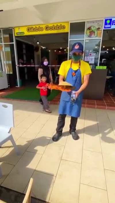 Nice cooking skill...
