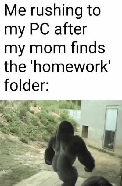 Ah yes, the 'homework' folder