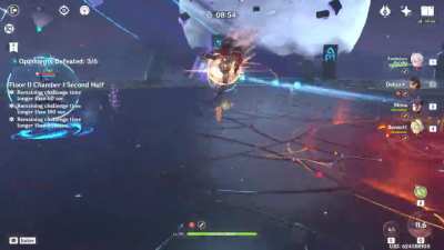 Ran into this weird bug while using her burst in the latest abyss