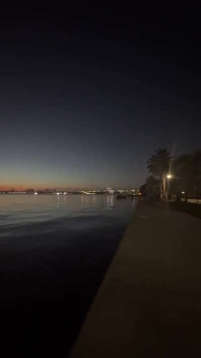 Moonset not far behind the sunset over downtown Jax last night!