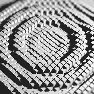 These cubes moving in endless concentric waves