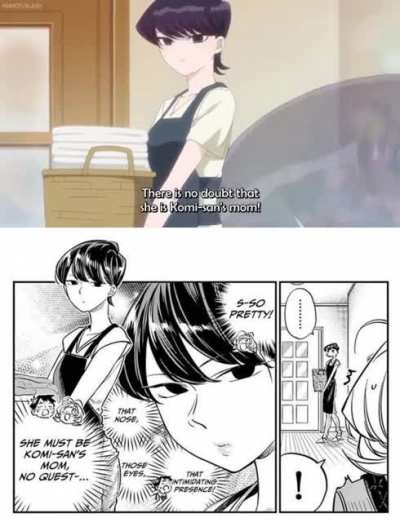 🎶Komi's mom has got it going on🎶 - Anime &amp;amp; Manga side by side