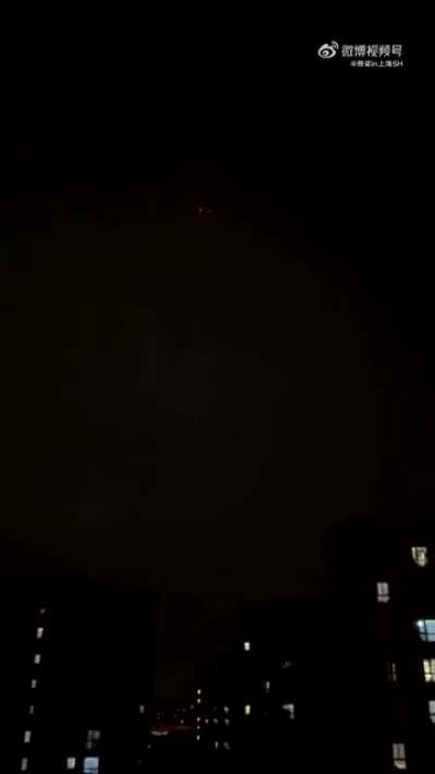 Drone in Shanghai China telling residents 