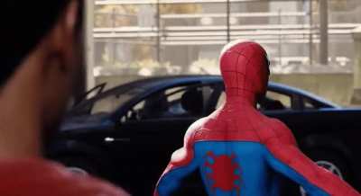 Spider-Man T-Pose flying away glitch