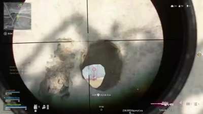 Pinned down by sniper fire, had to improvise