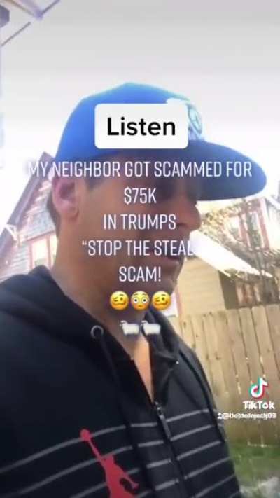 MAGA yokel got scammed out of $75,000 by Trump