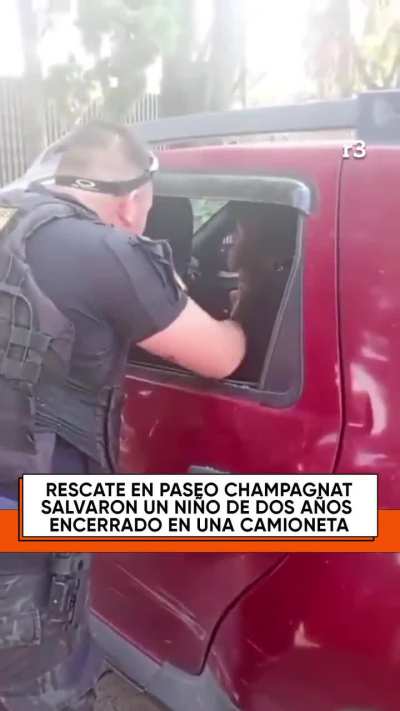 Pilar: Dejaron a su nieto de dos años encerrado en la camioneta, y la policía tuvo que rescatarlo