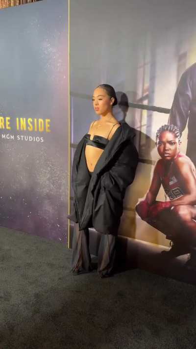 Lil' clip of Joyce at '"The Fire Inside" premiere 📽