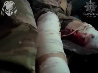 Ukrainian Combat Medics drove over anti-tank mine. AFV plus crew survived, medevac successfull. Kostiantinivka sector, Predator Brigade. April 2026