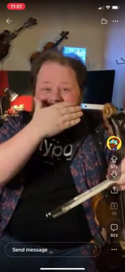 I was called &ldquo;Fat Blake Shelton&rdquo; last night on my livestream and it made my entire night.