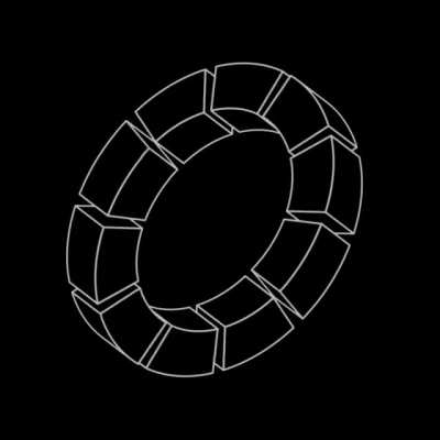 Impossible Ring, A looping animation I made in Blender using 3D objects