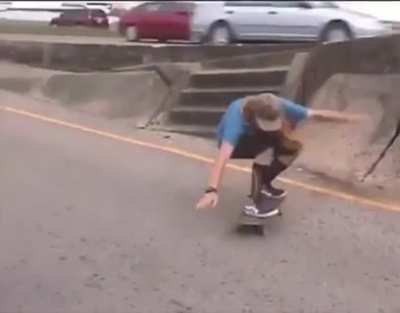 WCGW skating on an exit ramp