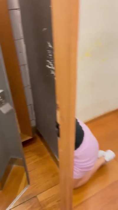 We thought we were alone in the men&rsquo;s department store...until someone opened the door!