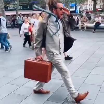 Creative performance street art