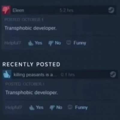 desarrollador transfobico