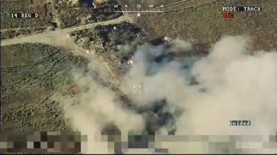 Ukrainian 14th Regiment destroyed russian BM-21 “Grad”, cooking off its ammo, southern front