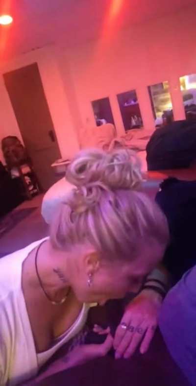 Blonde Taking Her Time With Blowjob