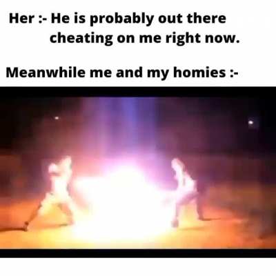 Homies havin good time