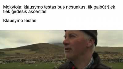 Tas klausymo testas...
