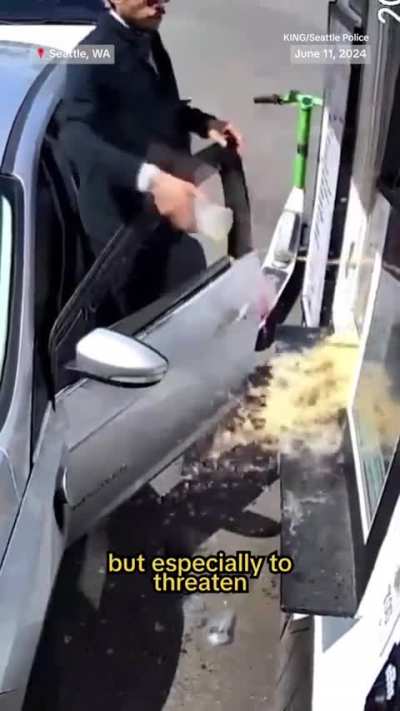 "Women are allowed to respond when there is danger in ways other than crying," says the Seattle barista who shattered a customer's windshield with a hammer after he threw coffee at her.