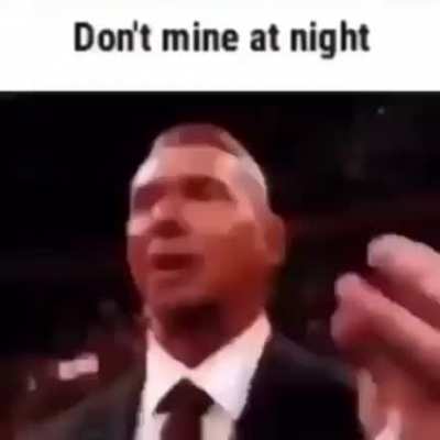 don&rsquo;t mine