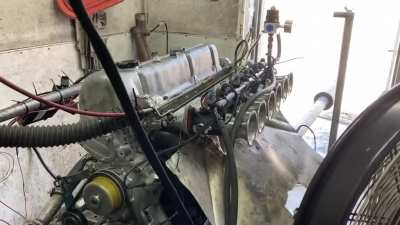 One of the dyno runs + rev limit test, 273 tq 327 hp. L28 for my &lsquo;73 240z.