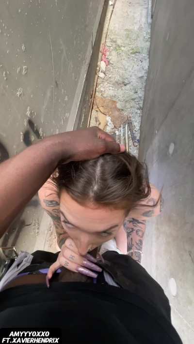 That's what free use means for us: Whenever he takes his cock out I have to automatically kneel and suck it