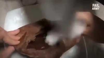 To just open a cake