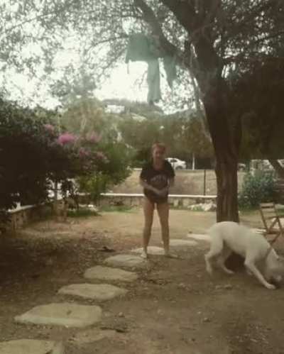 Wow! She is strong...