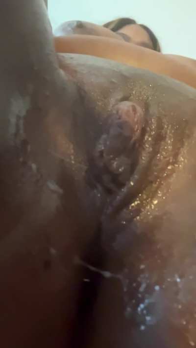 You deserve to wake up to wet ebony whore pussy everyday #POV