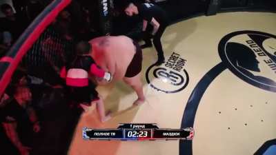 129 pound women vs 529 pound man