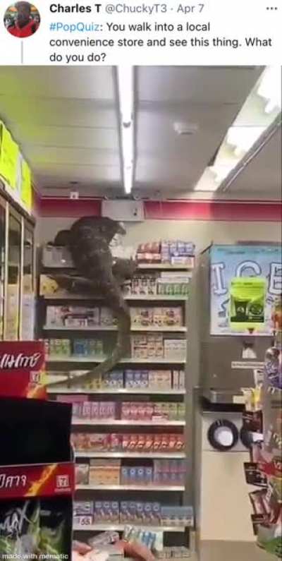 I’d panic.