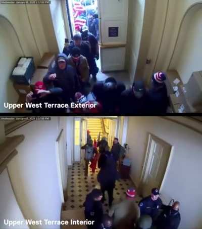 "Over the objection of Joe Biden&rsquo;s Justice Department, a lengthy video clip showing U.S. Capitol Police allowing hundreds of people into the building on the afternoon of January 6 has been released to the public."