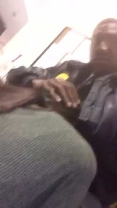 Lost her apartment keys so she sucks security guard for new ones