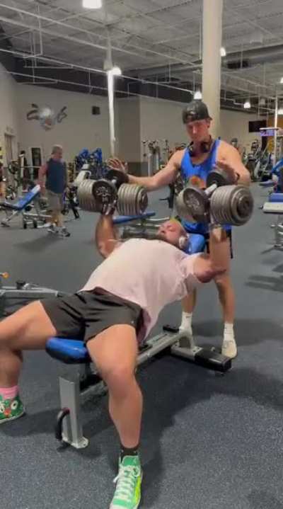 Stacked - wouldn&rsquo;t try this at home - 161 lbs each