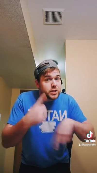 Girl is cringe, the guy is a chad.