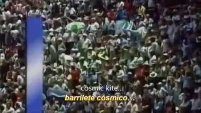 &rdquo;Gracias Dios, por el futbol, por Maradona&rdquo; - Commentator in tears after Mardona scores one of the greatest goals in World Cup history.