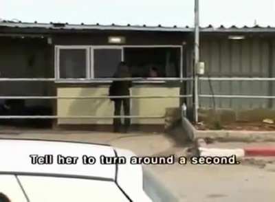 A video showing Israeli occupation soldiers harassing underage Palestinian girls
