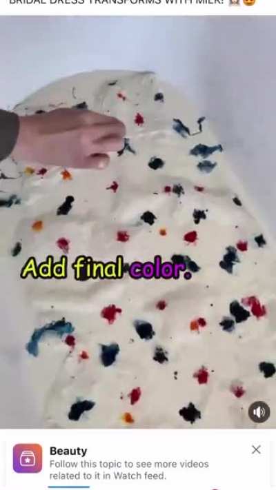 Bridal dress mess