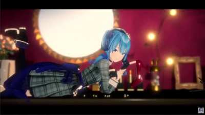 "Suisei hold these heels and stare at the camera"