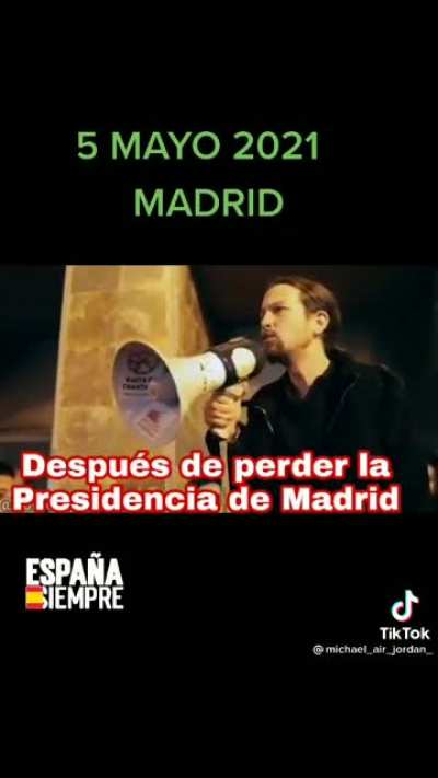La caverna medi&aacute;tica fascista hace circular videos para humillar a los dem&oacute;cratas. &iexcl;No pasar&aacute;n! Madrid ser&aacute; la tumba fem fascismo.
