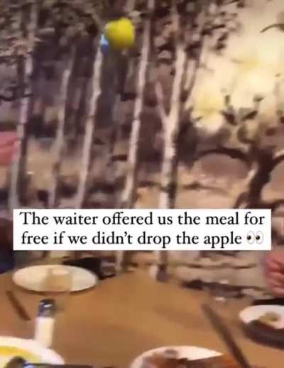 Did they get a free meal or did they not?