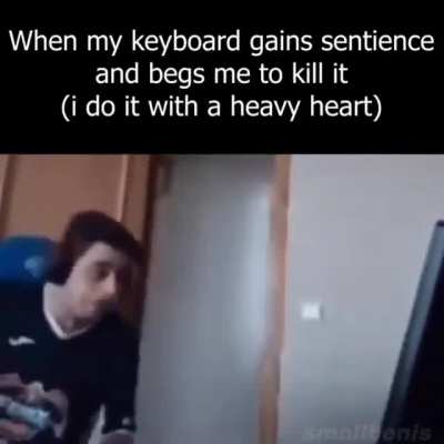 My inner demons are coming out because of this damn keyboard